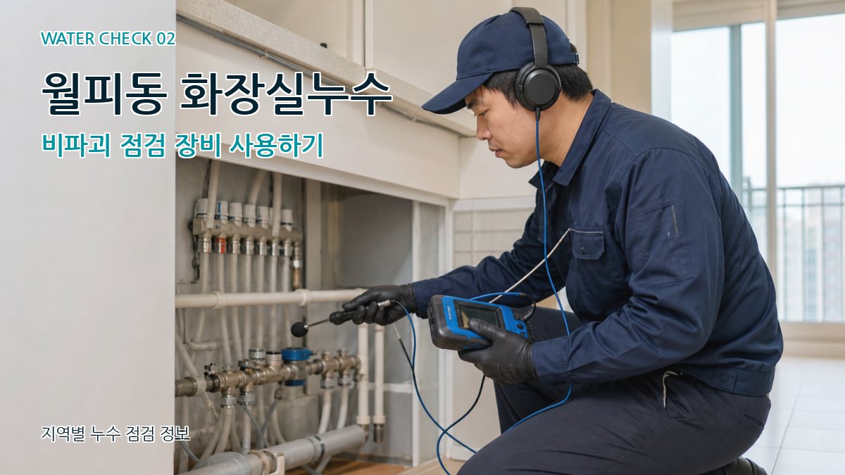 월피동 화장실누수 누수탐지 이미지