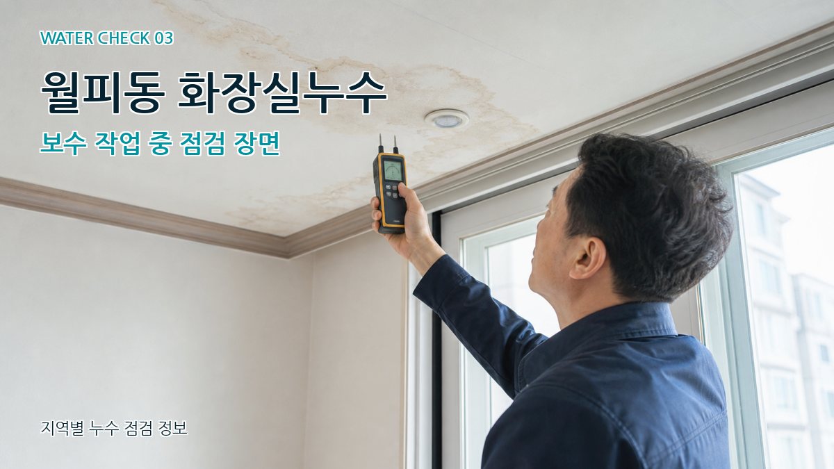 월피동 천장누수 누수탐지 이미지