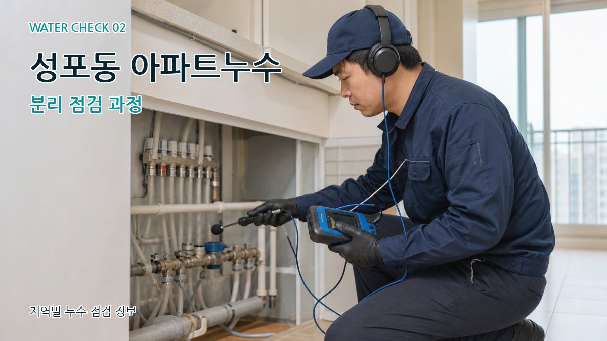 성포동 화장실누수 누수탐지 이미지