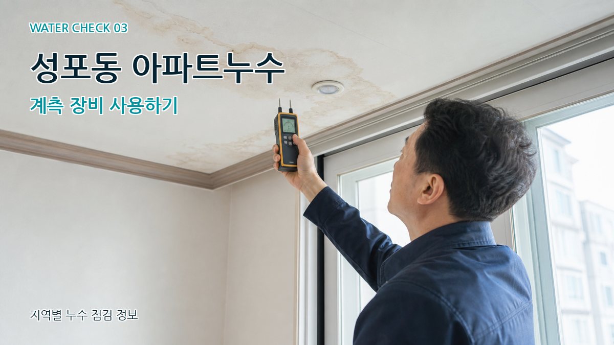 성포동 천장누수 누수탐지 이미지