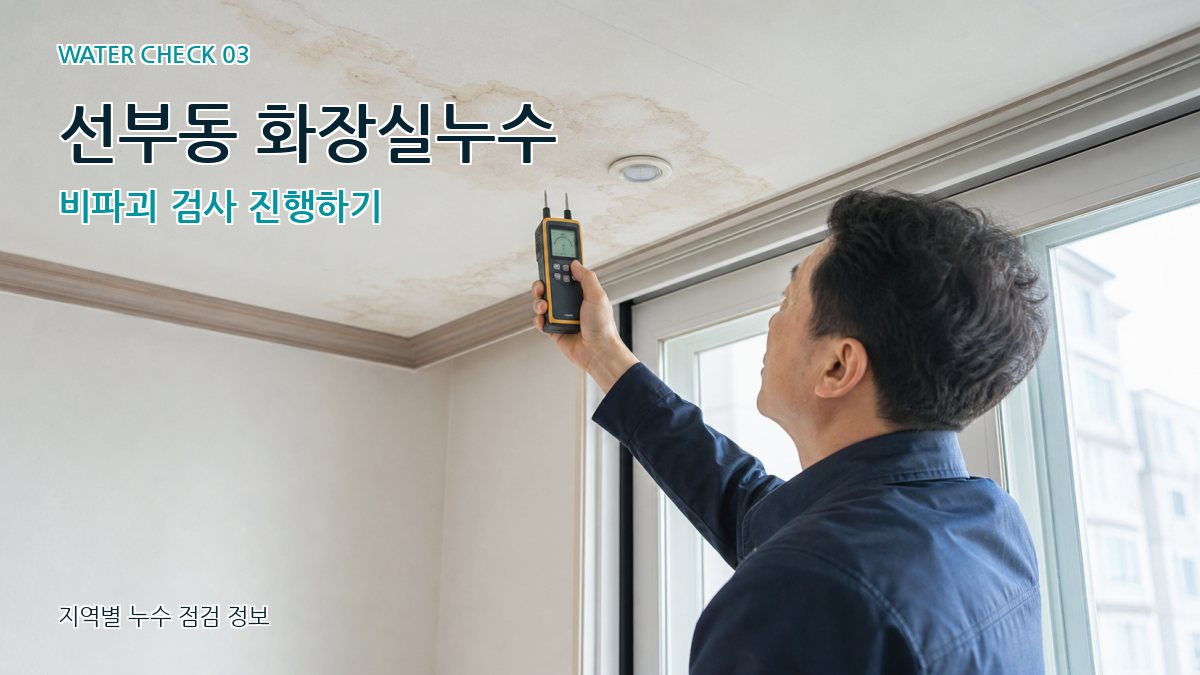 선부동 천장누수 누수탐지 이미지