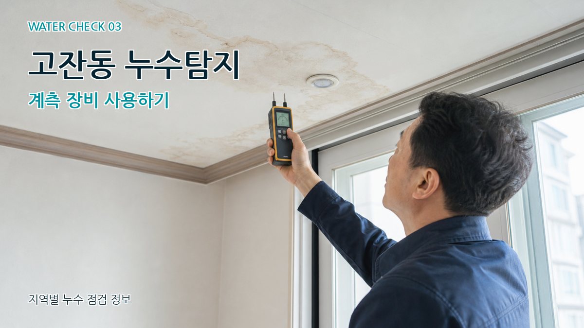 고잔동 천장누수 누수탐지 이미지