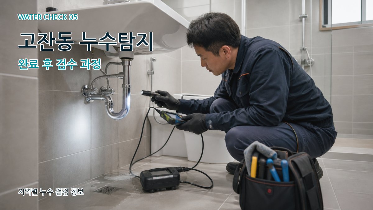 고잔동 누수공사 누수탐지 이미지