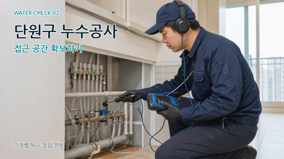 단원구 화장실누수 누수탐지 이미지