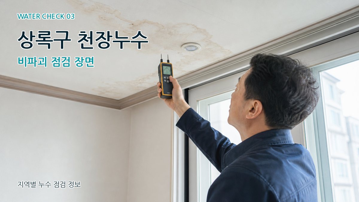 상록구 천장누수 누수탐지 이미지