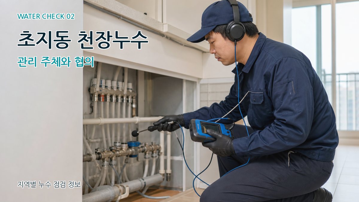 초지동 화장실누수 누수탐지 이미지