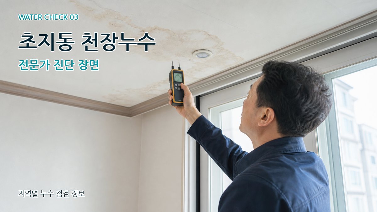 초지동 천장누수 누수탐지 이미지
