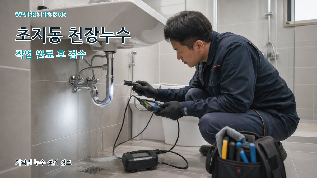 초지동 누수공사 누수탐지 이미지